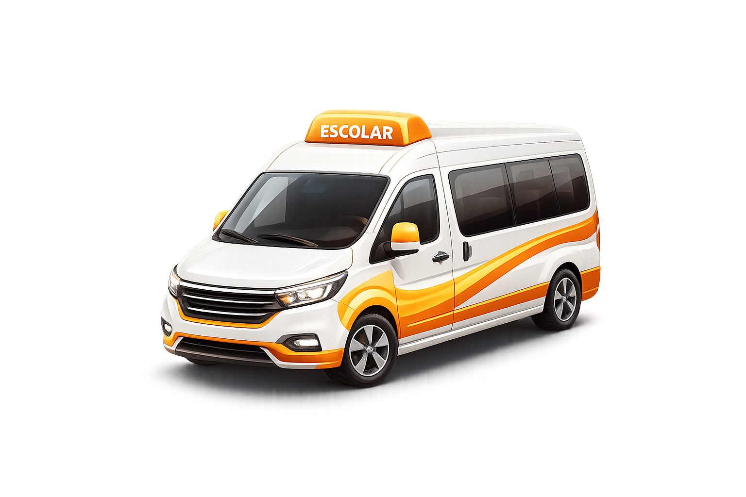 Van para transporte escolar